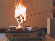 断熱材燃焼実験